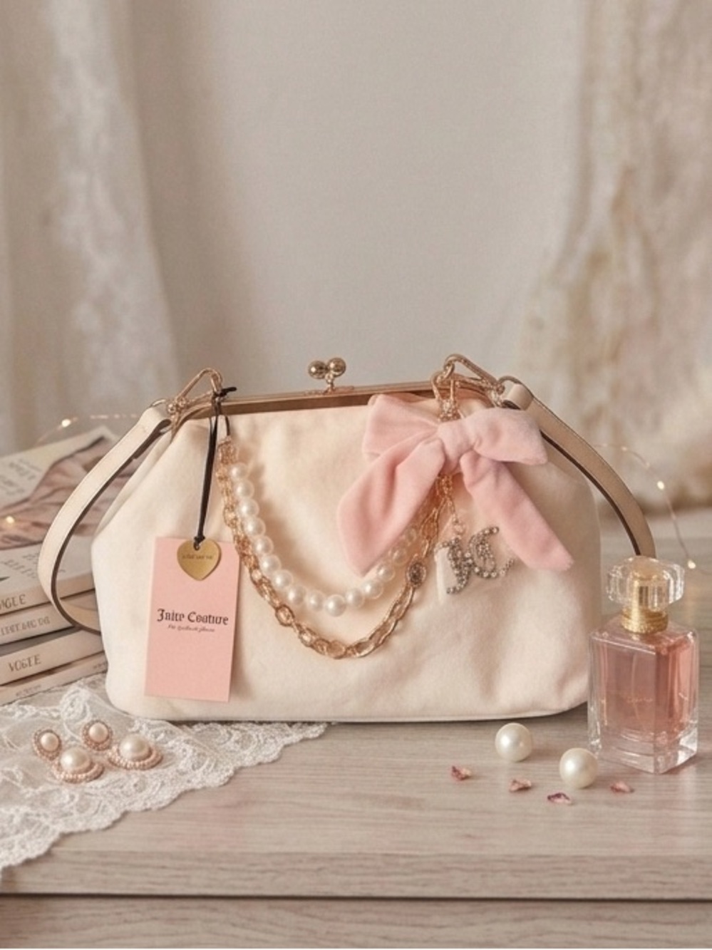 Juicy Couture Kiss Lock Charm Haus Frame Bag - Picture 1 of 5